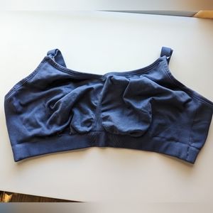 Knix BlissFit Leakproof Nursing and Maternity Bra Blue Seamless XXL+